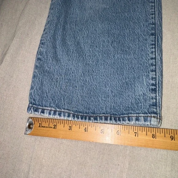Madewell Perfect Vintage Wide-Leg Jeans Medium Wash Blue 25P Petite High Rise - Picture 7 of 9
